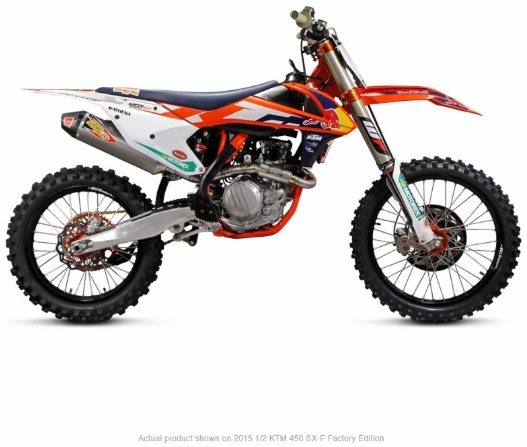 Pro Circuit Ti-6 Stainless System For Ktm 250 Sx-F Factory Edition 2015 1/2