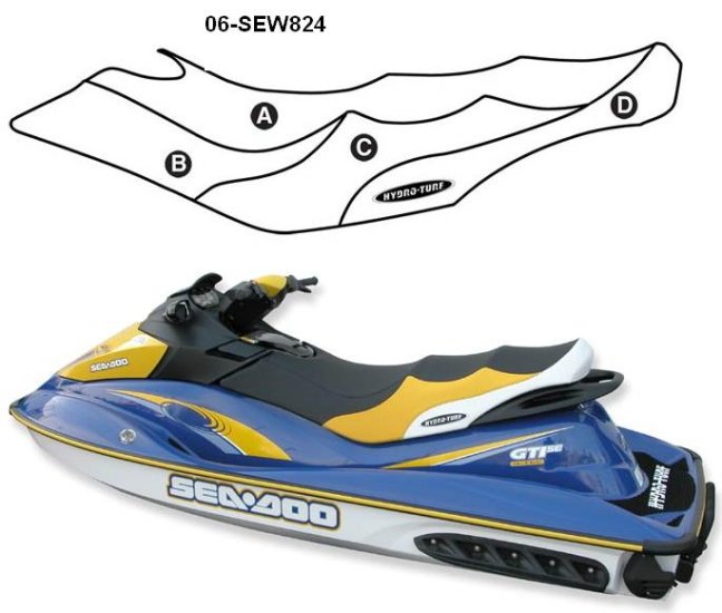 Hydro-Turf Upholstery For Sea-Doo Gti (06-08) Seat Cover