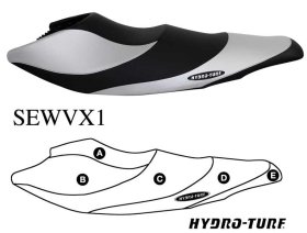 Hydro-Turf Seat Cover Upholstery For Yamaha Vxs + Vx Deluxe + Vx Sport (11-14) / V1 (15-16) Hydro-Turf Seat Cover Upholstery For Yamaha Vxs + Vx Deluxe + Vx Sport (11-14) / V1 (15-16)