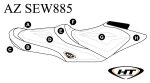 Hydro Turf Premier Seat Cover For Seadoo Gtr 215 (12-16) / Gti S