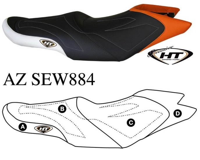 Hydro Turf Premier Seat Cover For Sea-Doo Gts 130 / Gti (11-17) / Wake 155 (12-17)