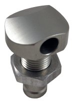 Blowsion BILLET THRU-HULL WATER FITTING POLISHED 3/8" 90 DEG. - 04-03-008