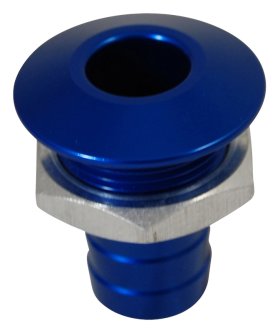 Blowsion BILLET THRU-HULL WATER FITTING BILGE PUMP OUTLET BLUE - 04-03-022 Blowsion BILLET THRU-HULL WATER FITTING BILGE PUMP OUTLET BLUE - 04-03-022