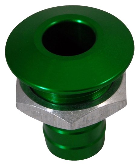 Blowsion BILLET THRU-HULL WATER FITTING BILGE PUMP OUTLET GREEN - 04-03-024