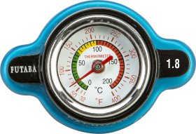FIRE POWER RADIATOR CAP W/ TEMPERATURE GAUGE - JAPANESE MODELS - 12314514