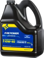 FIRE POWER MINERAL OIL 4T 10W40GAL 4/CASE - 196980