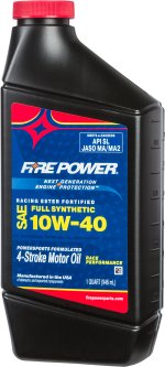 FIRE POWER SYNTHETIC OIL W/ ESTER 4T 10W40 1QT 12/CASE - 196984