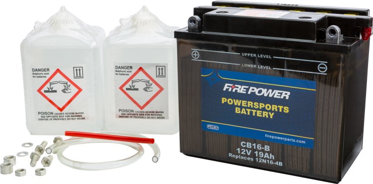 FIRE POWER BATTERY W/ACID CB16-B 12V HEAVY DUTY - CB16-B