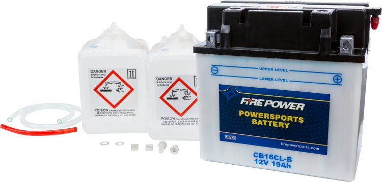 FIRE POWER BATTERY W/ACID CB16CL-B 12V HEAVY DUTY - CB16CL-B