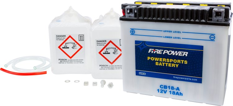 FIRE POWER BATTERY W/ACID CB18-A 12V HEAVY DUTY - CB18-A