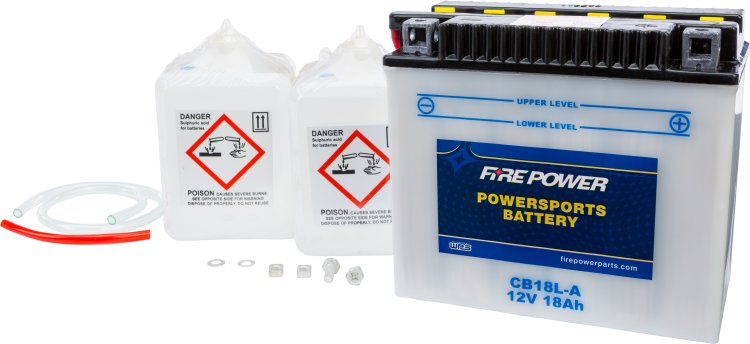 FIRE POWER BATTERY W/ACID CB18L-A 12V HEAVY DUTY - CB18L-A