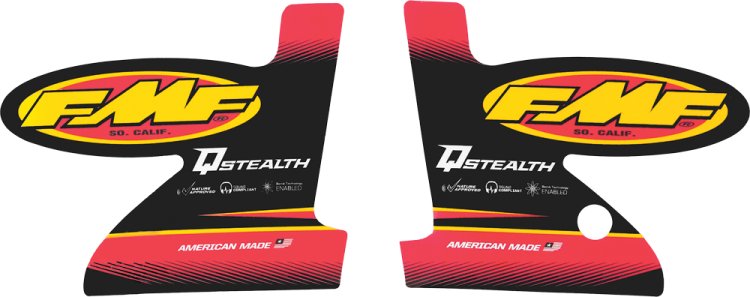 FMF Offroad 2-Stroke Silencer Decals 2-STROKE Q STEALTH DECAL - 012692