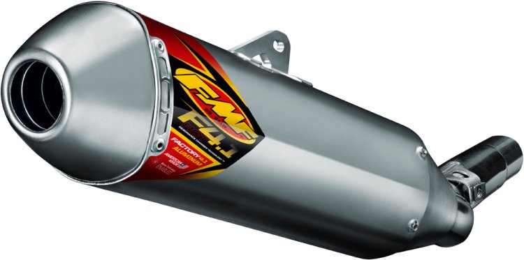 FMF Offroad Factory 4.1 Slip-On Exhaust FACTORY 4.1 RCT SLIP-ON MFLR S/S ALUM CRF450X '05-09/12-14 Slip-On Muffler - 041517