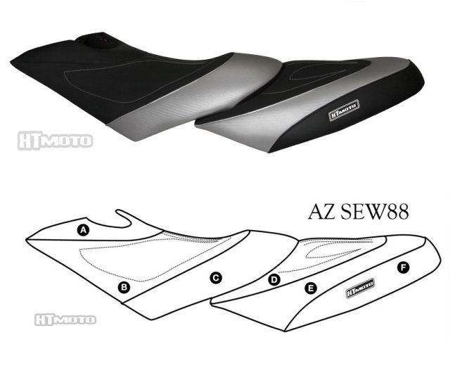 Hydro Turf Premier Seat Cover For Sea-Doo Gtx Di (02-03) / Gtx 4-Tec (02-06) / Rxt (05-06) / Gtx Ltd / Gtx Wake (06-08) / Wake Pro 215 (09)
