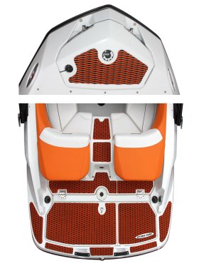 Hydro-Turf Rear Boarding Step Mats Only For Sea-Doo Challenger 210, Sp + Se (10-12) / 210 Wake (10-11) -SD191R
