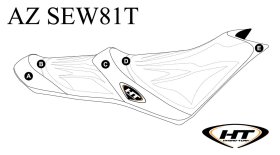 Hydroturf Custom Seat Cover for Sea-Doo Spark + Trixx 2-Up Comfort Seat (14-20) - AZ-SEW81T