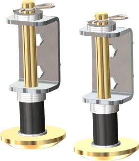 KFI Products PLOW SKID KIT (PAIR) - 105170-R
