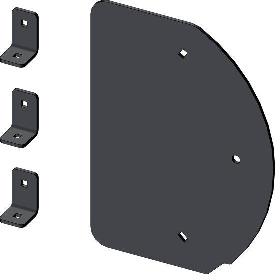 KFI Products STEEL BLADE END SHIELD BOX END - 106475