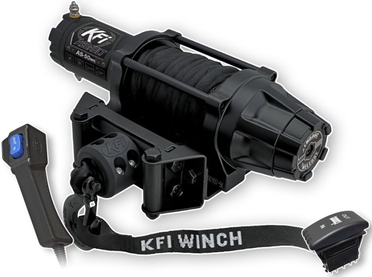 KFI Products 5000LB WIDE ASSAULT SERIES WINCH - AS-50WX