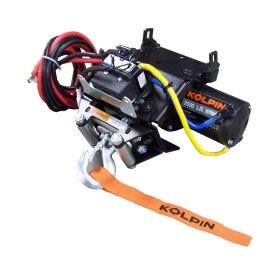 Kolpin Quick-Mount Winch Kit - Rancher / Foreman / Rubicon 2500 lb Steel - 26-1020