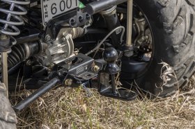 Kolpin 3-Way 1 1/4" hitch with 2" ball & hook - 85675