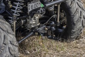 Kolpin 3-Way 1 1/4" hitch with 2" ball & hook - 85675