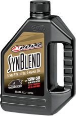 MAXIMA SYNTHETIC BLEND MOTOR OIL 4T 15W50 1L 12/CASE - 30-36901B