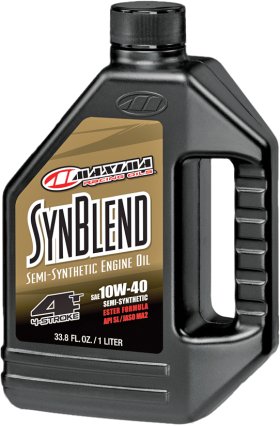MAXIMA SYNTHETIC BLEND MOTOR OIL 4T 10W40 1L 12/CASE - 34901B