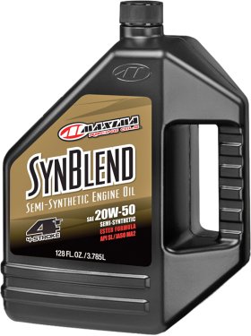 MAXIMA SYNTHETIC BLEND MOTOR OIL 4T 20W50 1GAL - 359128B
