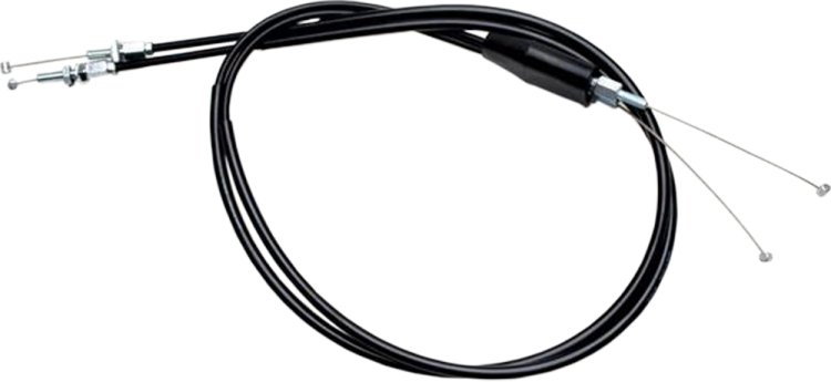 MOTION PRO BLACK VINYL THROTTLE PUSH-PULL CABLE SET - 02-0414