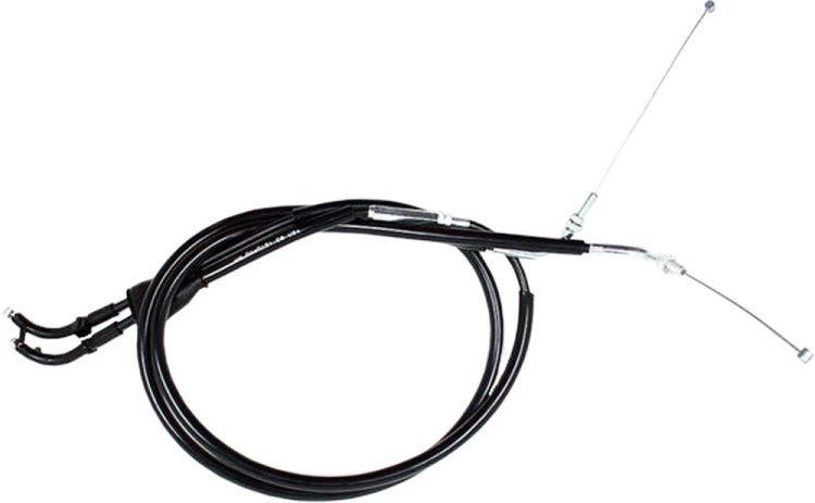 MOTION PRO BLACK VINYL THROTTLE PUSH-PULL CABLE SET - 04-0131