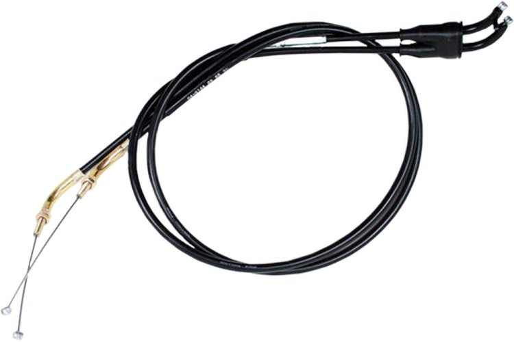 MOTION PRO BLACK VINYL THROTTLE PUSH-PULL CABLE SET - 04-0144