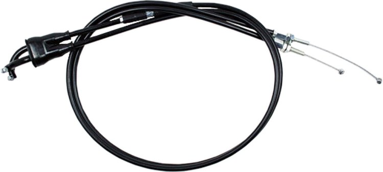 MOTION PRO BLACK VINYL THROTTLE PUSH-PULL CABLE SET - 04-0196