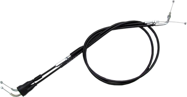 MOTION PRO BLACK VINYL THROTTLE PUSH-PULL CABLE SET - 04-0234