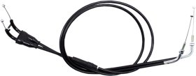 MOTION PRO BLACK VINYL THROTTLE PUSH-PULL CABLE SET - 04-0272