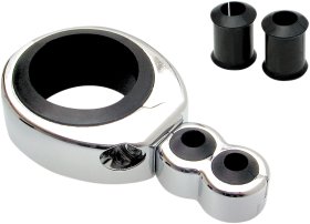 MOTION PRO CABLE CLAMP 1 1/4"-1 1/2" DUAL THR/CLU CHROME - 11-0042 MOTION PRO CABLE CLAMP 1 1/4"-1 1/2" DUAL THR/CLU CHROME - 11-0042