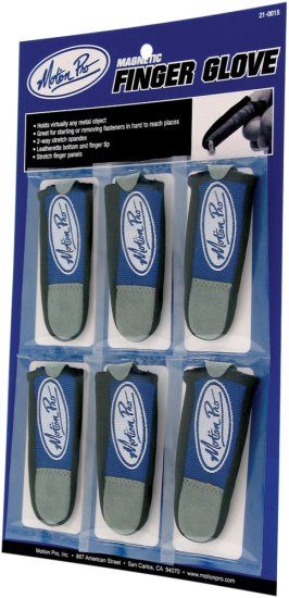 MOTION PRO MAGNETIC FINGER GLOVES 6/PK - 21-0015