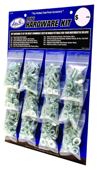 MOTION PRO MINI HARDWARE KIT ZINC FINISH 12/PK - 33-1200