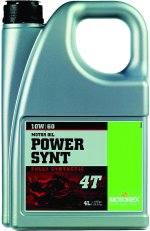 Motorex POWER SYNTHETIC MOTOR OIL 4T 10W60 4L - 306210