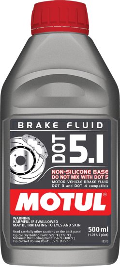 Motul DOT 5.1 BRAKE FLUID .5L - 100951