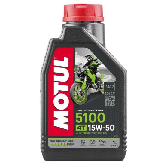 Motul 5100 ESTER/Synthetic ENGINE OIL 15W50 1L - 104080