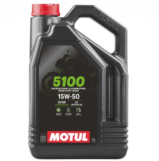 Motul 5100 ESTER/Synthetic ENGINE OIL 15W50 4L - 104083