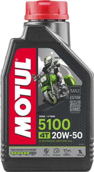 Motul 5100 OIL 4T 20W50 1L 12/CASE - 109944