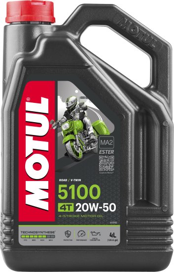 Motul 5100 OIL 4T 20W50 4L 4/CASE - 109945
