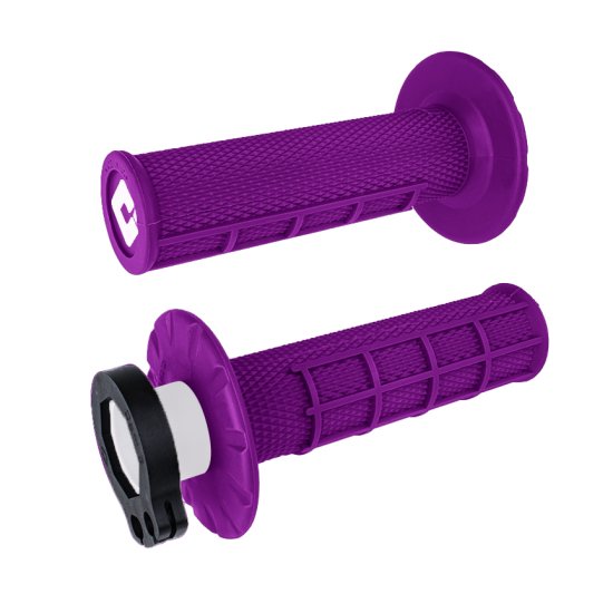 ODI HALF WAFFLE LOCK-ON GRIP PURPLE - H36HWPR