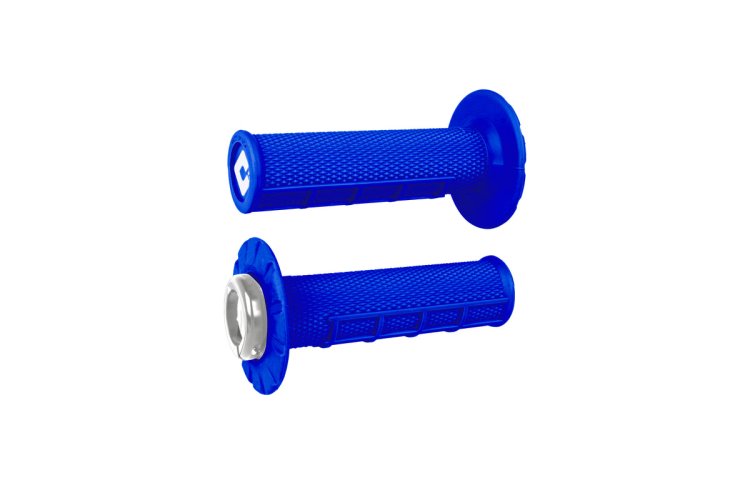 ODI ATV HALF WAFFLE V2.1 GRIP BRIGHT BLUE/SILVER - J33HWU-S