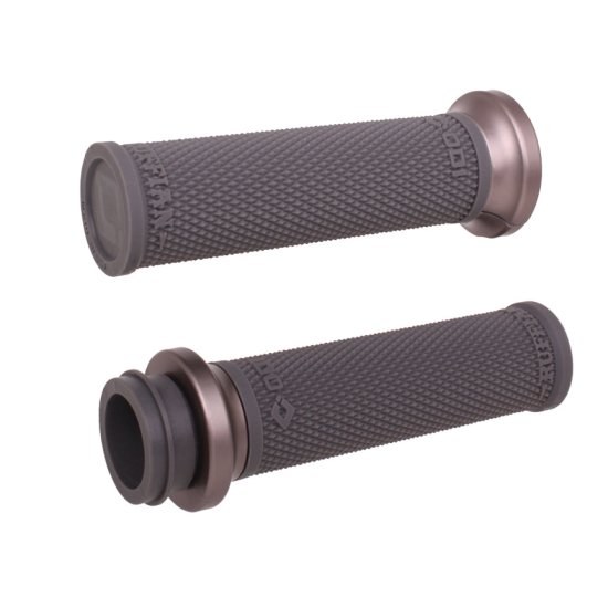 ODI RUFIAN GRIPS INDIAN TBW 1" GRAPHITE/GUN METAL - V30ITWH-H