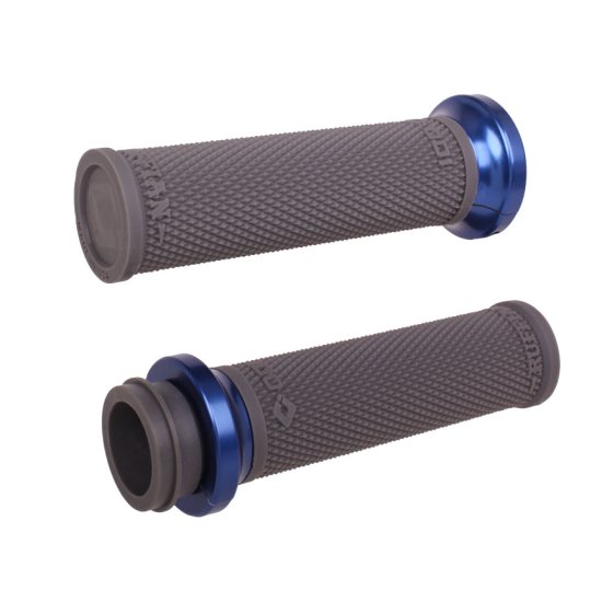 ODI RUFIAN GRIPS INDIAN TBW 1" GRAPHITE/BLUE - V30ITWH-U