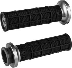 ODI LOCK-ON HART-LUCK FULL-WAFFLE BLACK/GRAPHITE CABLE 1" - V31HCW-BH-H