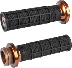 ODI LOCK-ON HART-LUCK FULL-WAFFLE BLACK/BRONZE CABLE 1" - V31HCW-BZ-Z